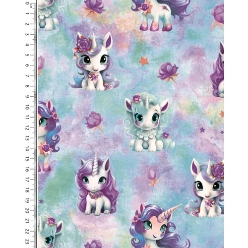 Alpenfleece Einhorn farbig